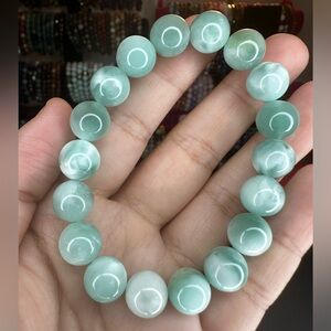 10mm green moonstone bracelet